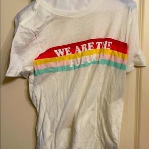 never worn Spiritual Gangster rainbow shirt